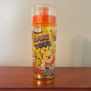 Disney Pooh Bear Orange Yellow Water Bottle - New in Box
